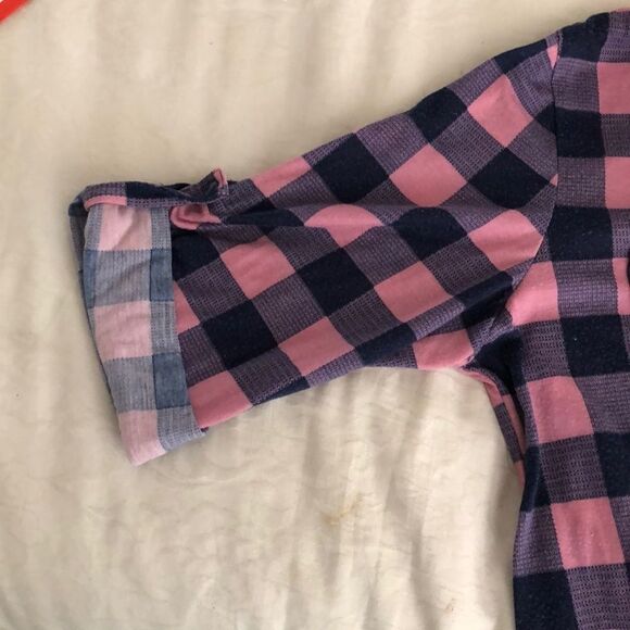 Eden & Olivia Checkered Button Down S:XL GUC - Picture 6 of 6